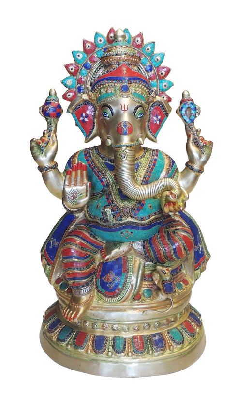 Brass Ganesh Ji statue idol 51.5kg