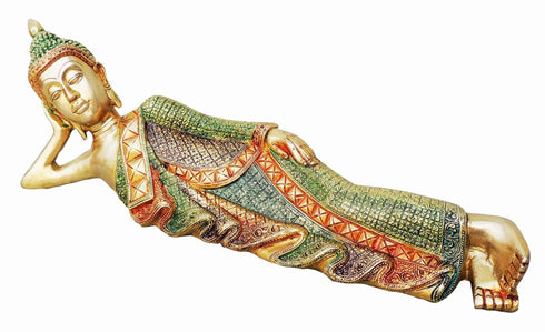 Brass Sleeping Buddha Statue 3.57kg
