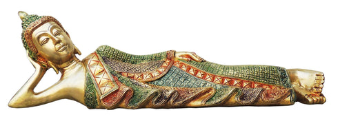 Brass Sleeping Buddha Statue 3.57kg