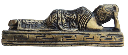 Brass Sleeping Buddha Statue 0.22kg