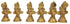 Brass Musical Ganesh 5 pcs set God Statue 1.185kg