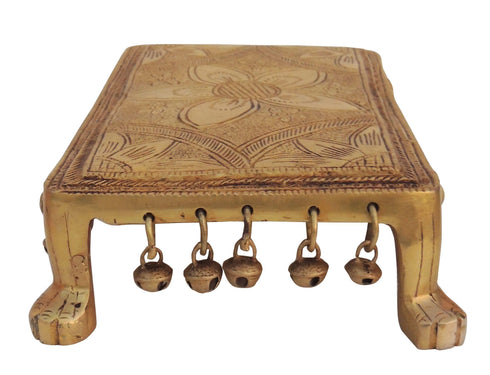 Brass Chowki For God Idol Statue 2.92Kg