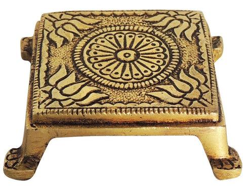 Brass Chowki | Brass Stool For Idols 0.1Kg