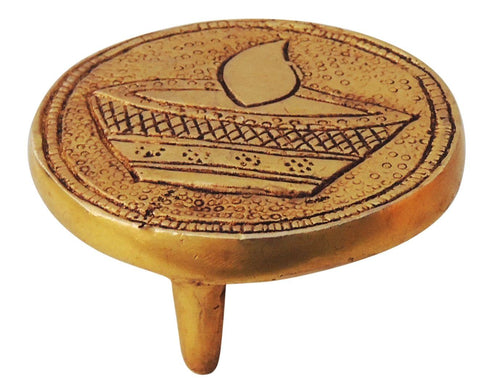 Brass Chowki | Brass Stool For God Idol 0.32 Kg
