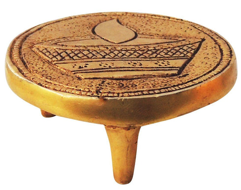 Brass Chowki | Brass Stool For God Idol 0.32 Kg