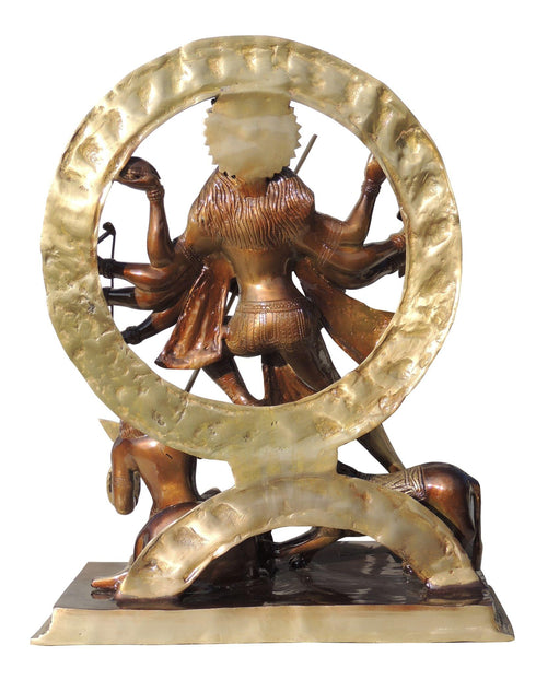 Brass Maa Mahishasur Mardini Statue 32.3 Kg
