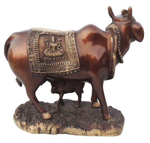 Brass Cow God Idol Statue 6.7Kg