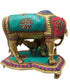 Brass Gaye Bachadha Stone Big Statue 18.714Kg