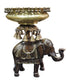 Brass Elephant Urli For Home/Event 17.5Kg