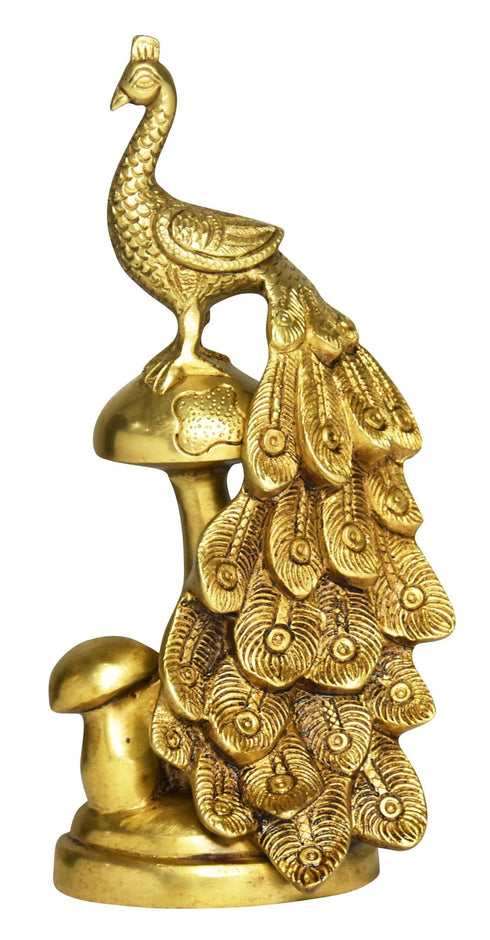 Brass Peacock Statue 1.6Kg