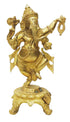 Brass Dancing Ganesh Sf 1.612Kg