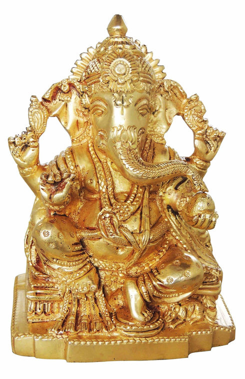 Brass Ganesh Ji God Idol Statue 1.25Kg