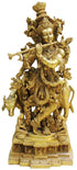 Brass Cow With Krishna God Idol Statue 34Kg