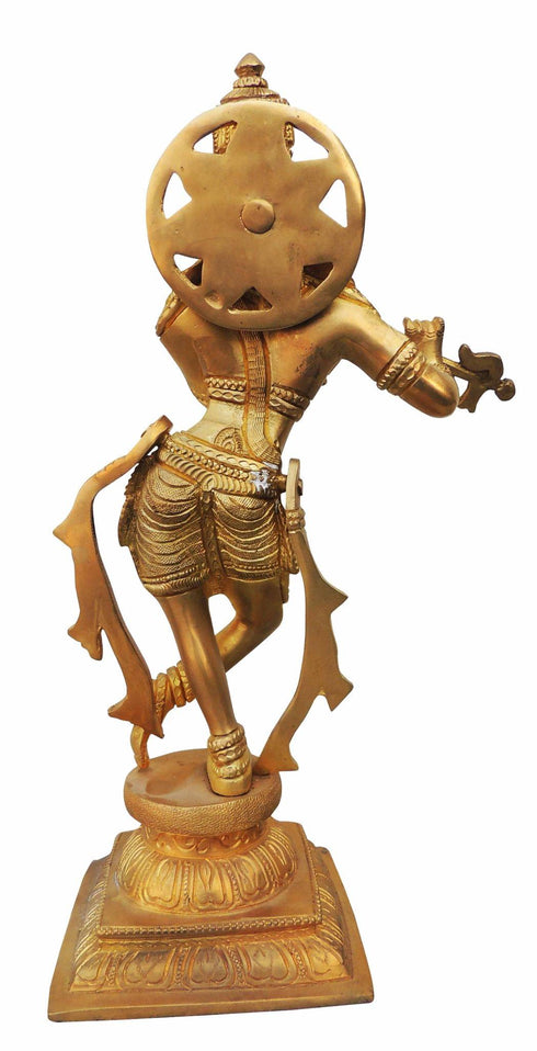 Brass Dancing Krishna Sf 2.915Kg