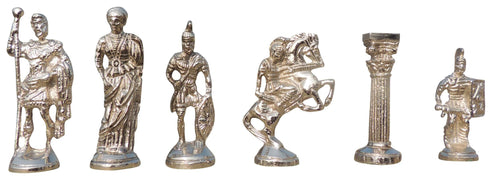 Brass Chess Silver Black 3.39Kg