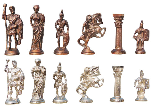 Brass Chess Silver Black 3.39Kg