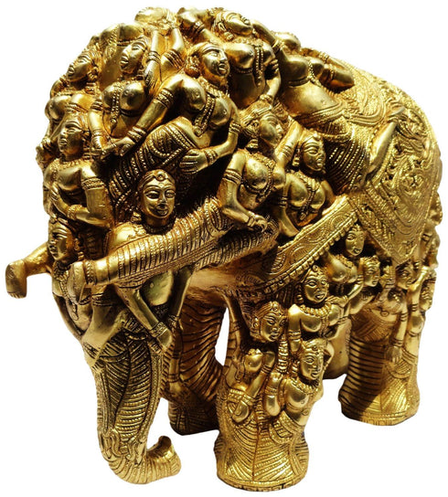 Brass Elephant Statue 16.22Kg