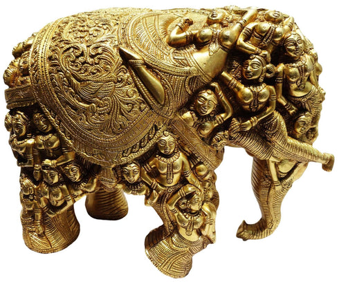 Brass Elephant Statue 16.22Kg