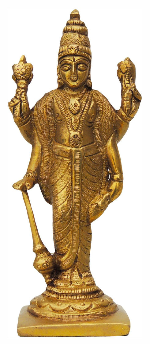Brass Standing Vishnu Ji Statue 0.63Kg