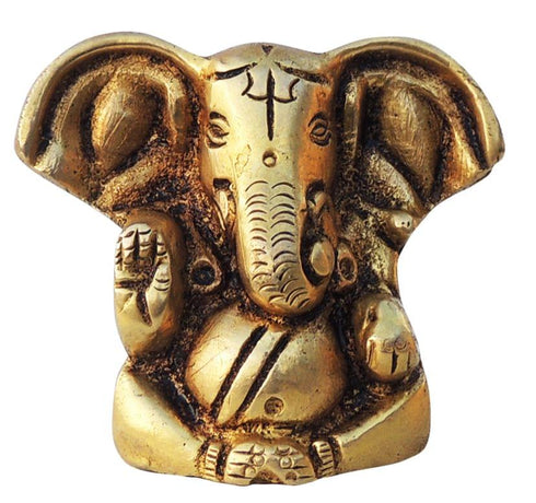 Brass Ganesh Ji God Idol Statue 0.11Kg