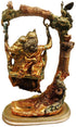 Brass Radha Krishna Jhula Colour Statue 7.9Kg