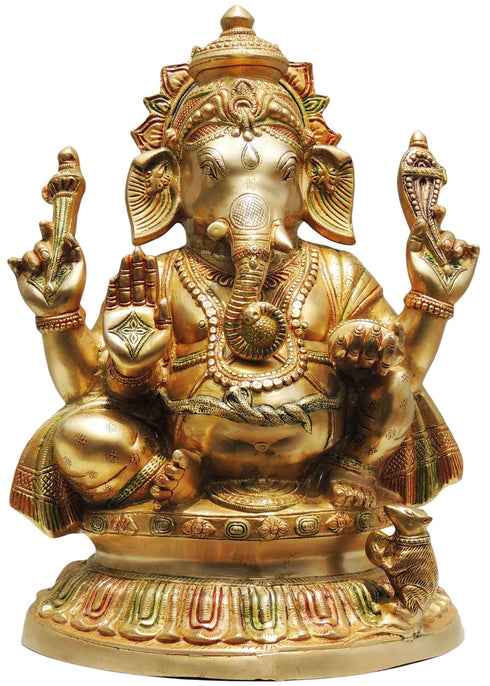 Brass Ganesh Ji Statue 20.2Kg