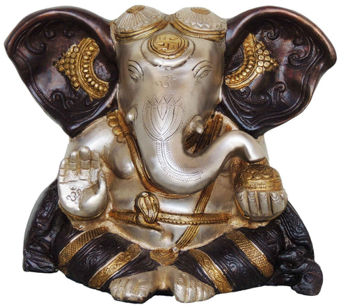 Brass Ganesh Ji Statue 5.84Kg