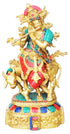 Brass Cow Krishna Stone Idol 5.086Kg