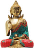 Brass Buddha Statue With Stone Finish 1Kg
