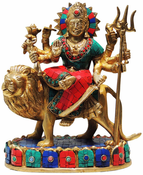 Brass Durga Ji Goddess Idol Statue 4.44Kg