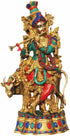 Brass Krishna Stone 23.22Kg