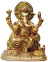Brass Ganesh Ji With Colour God Statue 11.22Kg