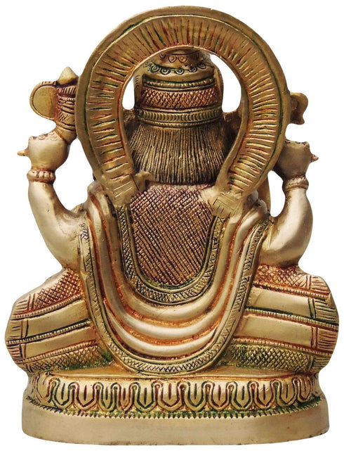 Brass Ganesh Ji God Idol Statue 3.8Kg