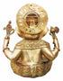 Brass Ganesh Ji Colour God Idol Statue 18.01Kg