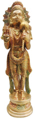 Brass Hanuman Ji Standing God Idol Statue 4.36Kg