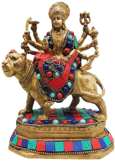 Brass Goddess Durga Superfine Idol 1.294Kg