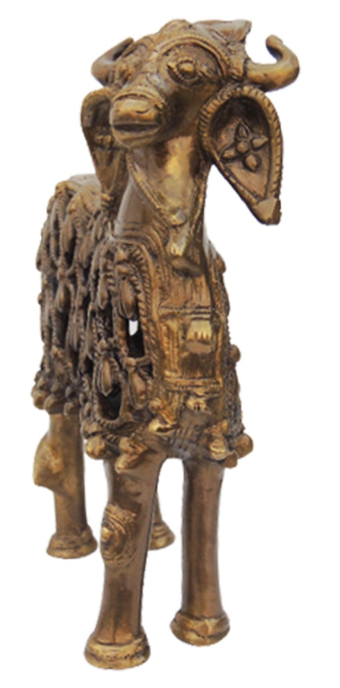 Brass Nandi Jali Statue 2.22Kg