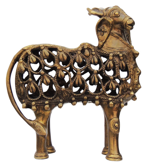 Brass Nandi Jali Statue 2.22Kg