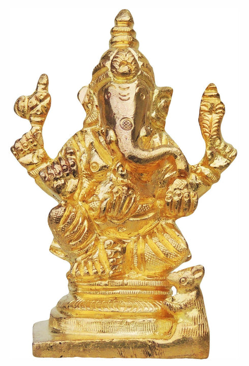 Brass Ganesh Ji God Idol Statue 0.41Kg