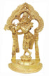 Brass Krishna Standing Darbar Sf Yellow 5.13Kg