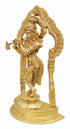 Brass Krishna Standing Darbar Sf Yellow 5.13Kg