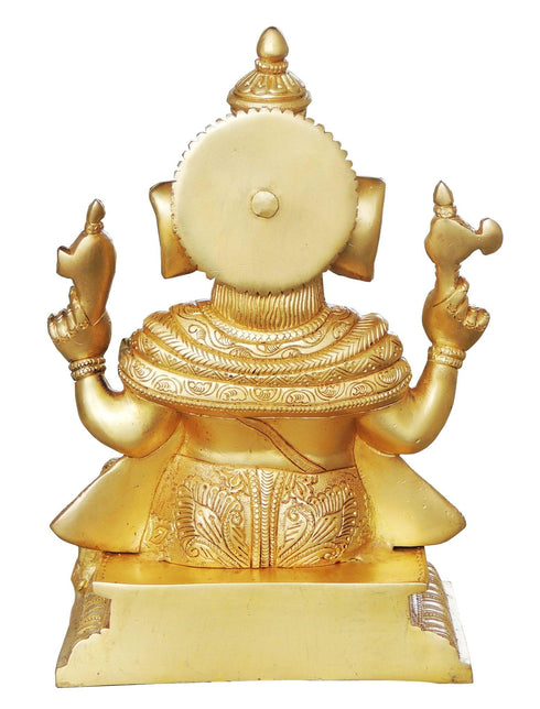 Brass Ganesh Ji Big Statue 3.9Kg