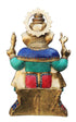 Brass Ganesh Ji Big Stone God Idol Statue 31.12Kg