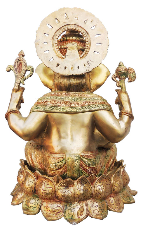 Brass Ganesh Ji Statue 26.465Kg