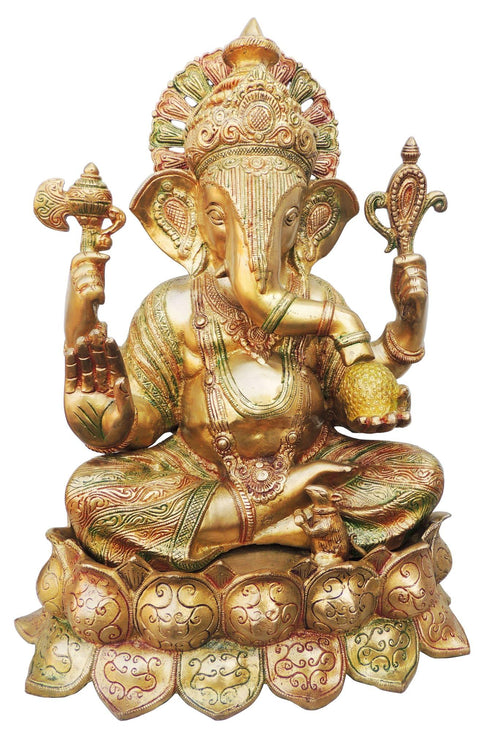 Brass Ganesh Ji Statue 26.465Kg