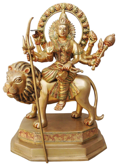 Brass Durga Ji Goddess Idol Statue 9.4Kg