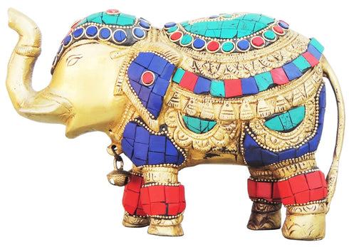 Brass Elephant Statue 2.05Kg