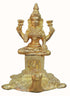 Brass Laxmi Ji Sitting On Tortoise Idol 0.51Kg