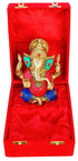 Brass Ganesh Ji Stone God Idol Statue 1.4Kg