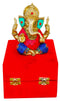 Brass Ganesh Ji Stone God Idol Statue 1.4Kg
